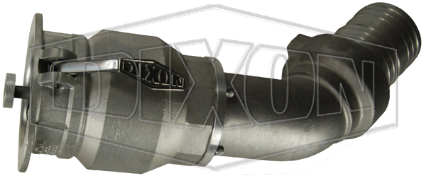 Dixon® Vapor Recovery Coupler x 45° Swivel Hose Shank
